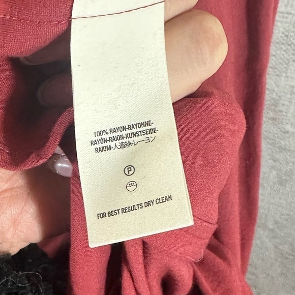 free people made in philadelphia red beck dress size S - Picture 7 of 8